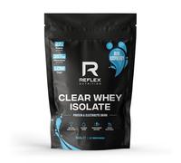Reflex Nutrition Clear Whey Isolate Protein Powder - High Protein (22g), Low Fat, Low Sugar - Muscle Growth & Hydration - Juicy, Light and Refreshing - No Frothing (Blue Raspberry, 510g, 17 Servings)
