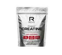 Reflex Creatine Monohydrate Powder Creapure® Vegan Unflavoured - 250g (5g, 50 Servings)