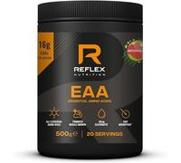 Reflex Nutrition EAA - Complete Essential Amino Acids - 16g EAAs with BCAAs, Vitamin B6, Electrolytes - Full Spectrum Amino Acids Powder for Muscle Growth & Recovery (Watermelon, 500g, 20 servings)