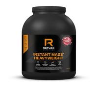 Reflex Nutrition Instant Mass Heavyweight - Mass Gainer - Over 1000 Kcal per Serving, 60g Protein, Creatine - High Calorie Post Workout or Before Bed Protein Shake (Strawberries & Cream, 2 kg)