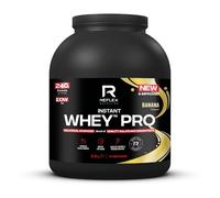 Reflex Nutrition Instant Whey™ Pro - 80% Whey Protein Powder, Low Fat, Low Sugars - Thin Textured Protein Shake for Post Workout Muscle Growth or Tasty Protein Snack (Banana, 2.2kg, 77 servings)