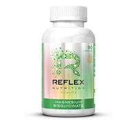 Reflex Nutrition Magnesium Bisglycinate - Magnesium Supplements for Normal Muscle Function During & After Workouts - Reduce Tiredness and Fatigue - 125mg Magnesium Tablets High Strength (90 Capsules)