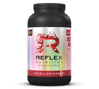 Reflex Nutrition Micellar Casein Slow Release Protein Powder 24g Protein 3.6g Carbs 0.5g of Fat 80% Micellar casein (Chocolate) (909g)
