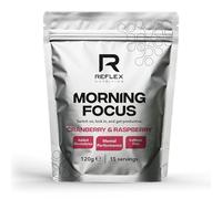 Reflex Nutrition Morning Focus Nootropic Powder - Stimulant-Free Including Caffeine for Focus & Cognitive Function, with B Vitamins, Electrolytes, Cognizin (Cranberry & Raspberry, 120g, 15 Servings)