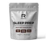 Reflex Nutrition Sleep Prep Hot Chocolate - Night-Time Sleep Support Drink with Lemon Balm, Ashwagandha & Magnesium - Helps Sleep Onset, Relaxation & Recovery (150g, 15 Servings)