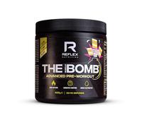 Reflex Nutrition The Muscle Bomb Caffeine Pre Workout Powder - 350mg Caffeine, 9g Citrulline Malate, 2.5g Beta Alanine - Energy, Pump & Focus for Explosive Workouts (Twizzle Lolly, 400g, 20 Servings)