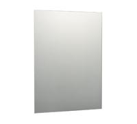 Reflex Sales 40 x 50cm Rectangle Plain Frameless Unframed Bathroom Mirror with Chrome Effect Metal Spring Loaded Wall Hanging Fixing Clips