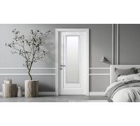 Reflex Sales and Marketing Ltd 127.5cm x 37cm, Overdoor Mirror, Full Length, for Bathroom/Bedroom/Wardrobe/Interior Door - Small Flat - Grey