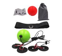 Reflex Set - 4 React Plus 2 Adjustable Bands, Ideal for Timing, Precision, Focus and Eye Coordination Training for Boxing, MMA and Krav Mega, Upgraded Boxing Training Balls with