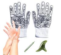 Reflex Socks | Reflexology Gloves - Foot and Hand Massage Socks with Reflexology Boards and Rod Comfortable Massage Tool for Women and Men, Relief Kit