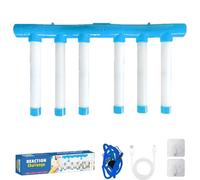 Reflex Stick Game, Drop Stick Reflex Challenge Game, Catching Sticks Games, Reaction Training Toy, Adjustable Speed Hand-Eye Coordination Test, Upgrade Remote Control(Blue,Light-Up Manual)