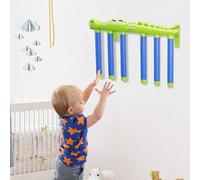 Reflex Sticks Rebounce Game, Hand Eye Coordination Training Reaction Speed Challenge Drop Stick Game with Adjustable Modes for Team Building Party Home (Green)