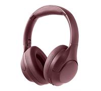 Reflex Wireless Noise Cancelling Over Ear Studio Headphones with Travel Case - Burgundy