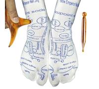 Reflex Zone Socks Set, Foot Socks, Pressure Points Socks, Reflex Zone Socks with Massager, Reflexology Socks Gloves, Hand Reflex Zone Gloves