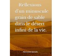 Réflexions d'un minuscule grain de sable dans le désert infini de la vie.