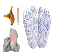 Reflexological Health Socks - Antifatigue Model, Manual Accessories | Illustrated Stimulation Tools, Traditional Relaxation Method During Breaks or After a Long Movement