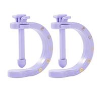Reflexology Clip Muscle Tension Relief Tool 2pcs Acupressure Acupuncture for Hand Foot Ear Migraine Rejuvenation Pressure Point Massage Purple 2pcs