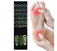 Reflexology Doormat - Foldable Stone Stone Massage Path Non-Slip Spa Mat | Foot Circulation Massager for Adults, Kids, Elderly, Office, Home