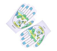 Reflexology Gloves - Point Massage Tools for Beginners, 1 Pair Printed Massage Mitts | Breathable and Comfortable Point Massage Gloves for Beginners