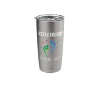 Reflexology Healing Soles Reflexologist Massage Stainless Steel Insulated Tumbler