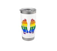 Reflexology LGBT Flag Reflexologist LGBTQ Massage Stainless Steel Insulated Tumbler