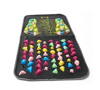 Reflexology Mat,Foot Massage Stone Mat with Chart - Foot Massage Pad, Reflexology Mat for Feet for Relaxe Nerve, Ease Tiredness of Muscle, Foot Leg Relief Meindin