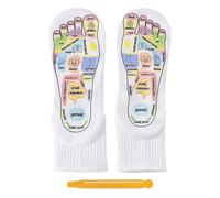 Reflexology Socks Foot Care Massage Stress Relief | Reflexology Chart Socks with Trigger Point Massage Tool for Home Post-Workout Tired Body Adults Men