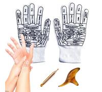 Reflexology Socks Gloves Reflexology Socks with Massage Tool Hand Reflexology Gloves Reflexology Chart Socks Massage Sock Pen Massage Tools for Men and Women