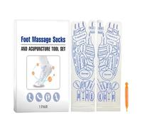 Reflexology Socks, Massage Socks - Reflexology Graphics Socks with Massage Tool,Relaxation Massager for Fatigue Relief, Reflexology Supplies