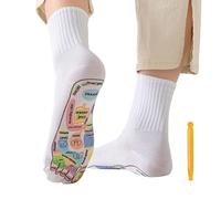 Reflexology Socks, Pressure Point Socks - Reflexology Foot Massage Socks | Tired Acupressions Comfort Stress Relief Socks