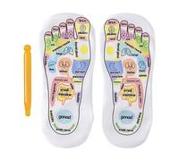 Reflexology Socks | Reflexology Chart Socks with Trigger Point Massage Tool | Cotton Stress Relief for Tired Body Foot Care Adults Post-Workout Deep Tissue Stimulation Comfortable All-Day Wear