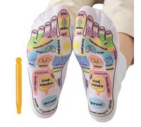 Reflexology Socks - Reflexology Massage Socks - Cotton Stress for Tired Body Foot Care Adults Women Men Home