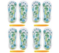 Reflexology Socks - Reflexology Socks Set for Foot Massage - Relax and Relieve Tired Feet with Pressure Point Socks and Massaging Stick - Perfect for Women and Men (4Pair)