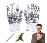 Reflexology Socks With Massage Tool - Set Socks & Gloves Reflexology, Map Meridian Points and With Tools Đe Massage | Pressure Points On Feet & Hands