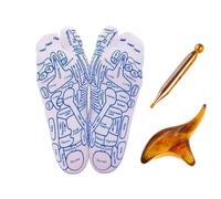 Reflexology Socks with Massage Tools, Acupressure Foot Massage Set for Pain Relief, Complete Therapy Tool for Men and Women (Men)