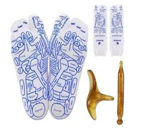 Reflexology Socks with Massage Tools, Acupressure Reflexology Socks, Reflexology Chart Socks, Elastic Fiber Foot Massage Socks with Trigger Point Massage Tool, Acupuncture Socks for Tired Relieve