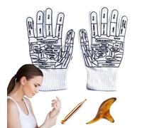 Reflexology Socks with Tools - Pressure map, Foot Massager | Manual Therapys Socks, Relaxation aid Set, for Men’s Stress Relief, Elderly feet Care, Holistic Healing, Travel Recovery use
