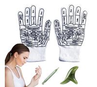 Reflexology Socks with Tools, Reflexology Socks, Foot Reflexology Relief Socks Tool - Hand Massager Glove, Manual Foot Hand Massagers for Adults and Seniors