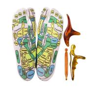 Reflexology Socks with Tools Women, Pressure Point Socks - Foot Reflexology Socks with 3 Massagers - 2 Pairs of Reflexology Foot Socks for Beginners, Men and Women, for Home Use