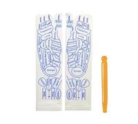 Reflexology Socks | Zone Socks with Massage Tool Tool with English Reflexology Charts | Pressing Charts Socks | Foot Remedy for Women and Men