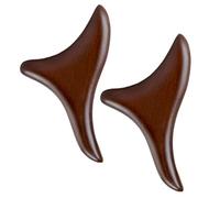 Reflexology Tools 2PCS Wooden Triangle Foot Massage Tool Hand Waist Calf Leg Foot Massager