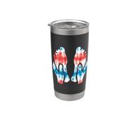 Reflexology Tye Dye in American Colors Reflexologist Massage Stainless Steel Insulated Tumbler