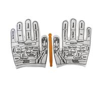 Reflexology White Professional Massage Glove Pressure Release Three Language Can Choose