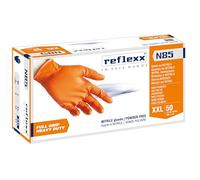 Reflexx N85 FULL GRIP Nitrile Gloves | HEAVY DUTY, XXL, 50