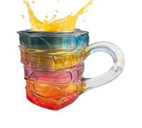 Reflimand 3D Book Mug | 150ml 3D Novelty Heat-Resistant Glass Reading Bookish Items,Bookish Gift Library Coffee Cup | for Readers Writers Bookworm Women Men Family Friends