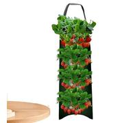 Reflimand Hanging Grow Bags, Hanging Planter Grow Bag, Multifunction Vegetable Flower Strawberry Planter Pouch, Breathable Plant Growing Pouch for Vertical Gardening, for Carrot Tomato Potato Roses