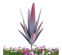 Reflimand Tequila Rustic Metal Agave Plant Sculpture, Garden Yard Art Decoration Sculpture Stakes, Metal Agave Plant Lawn Ornaments Statue, Figurines for Outdoor Patio Garden Home Decor