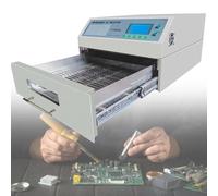 Reflow Oven 800W/1500W/2500W, Automatic Soldering Machine, 0-280℃, 8 Predefined Temperature Waves for Circuit Boards and Aluminum Substrates