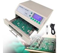 Reflow Oven, 800W/1500W Automatic reflow Soldering Machine, Infrared Solder BGA IC Heater 180x235mm/300x320mm Professional Infrared Heater Soldering Machine,T-962