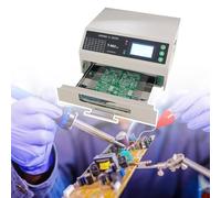 Reflow Oven Automatic Machine, BGA Rework Station 0℃-280℃, Adjustable Temperature Curve, Visual Drawer Design, 110V, Ideal for PCB Soldering and Repair